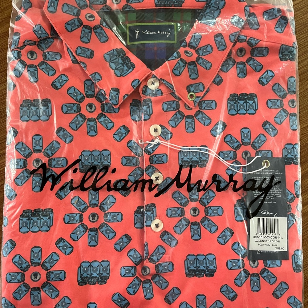 NWT Men’s William Murray golf shirts